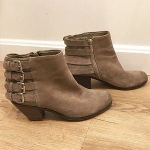 Sam Edelman suede heeled Lucca booties boots 6.5